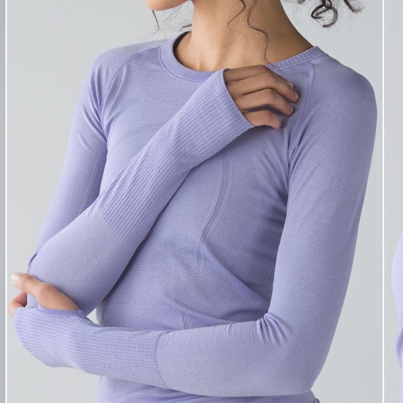 lululemon athletica Tops - Lululemon swiftly tech long sleeve Liliac 4